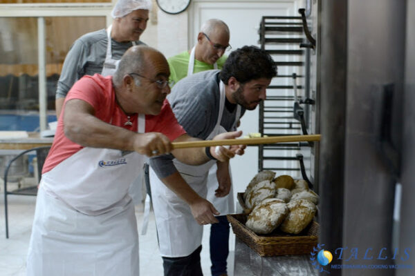 Baking bread with Sotiris Dimitriou Bakery Loutra Oreas Helen